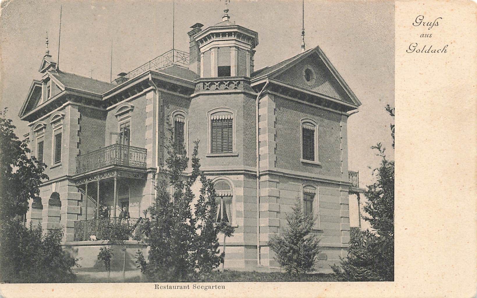 Cartoline postali: Goldach SG Restaurant Seegarten – Usato da Biasca venduto da Blenio71
