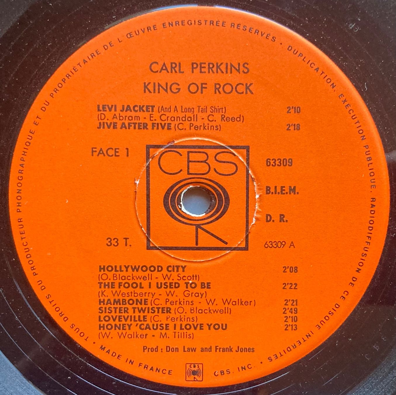 Dischi in vinile: CARL PERKINS - KING OF ROCK – Usato da Poliez-Pittet venduto da Newtown-Records 2
