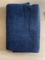 Blue striped scarf