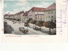 La Chaux de Fonds 1901, Bahnstempel Chaux de Fonds Bagages