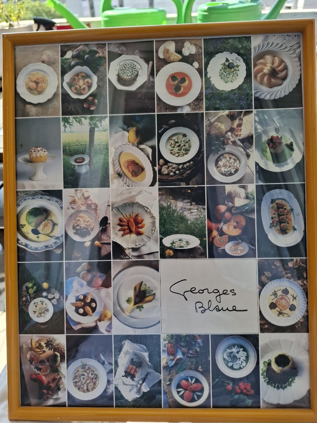 Poster & Bilder: menu encadré de GEORGE BLANC 1980 1990 – Gebraucht aus Carouge GE von richard063
