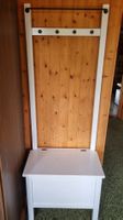 Garderobe mit Bank, Hocker, weiss, viel Stauraum!