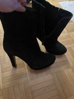 Stiefeletten Clark schwarz Samt Damen Grösse 38 guter Zustan