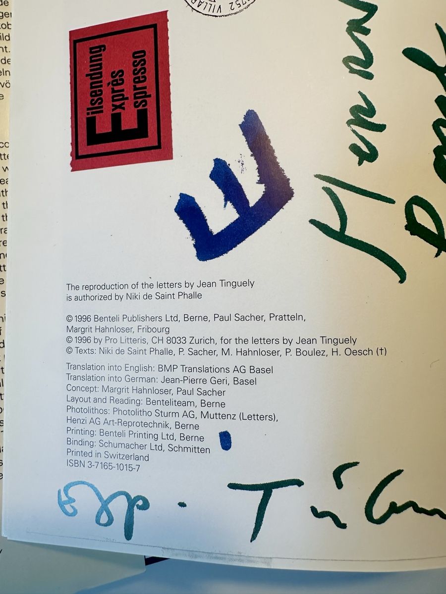 Libri: Kunstbuch Jean Tinguely1996 – Usato da Zürich venduto da bella027 5