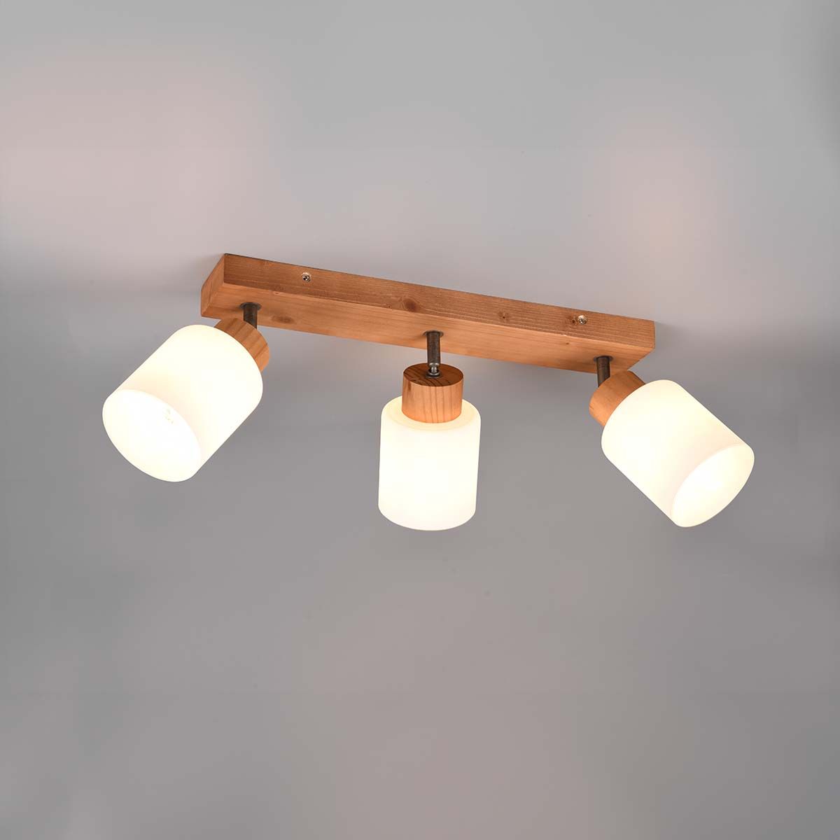 Lampadari & plafoniere: Deckenleuchte, Holz, Glas, 45 cm x 10 cm – Nuovo (secondo la descrizione) da Kreuzlingen venduto da Smart-Light