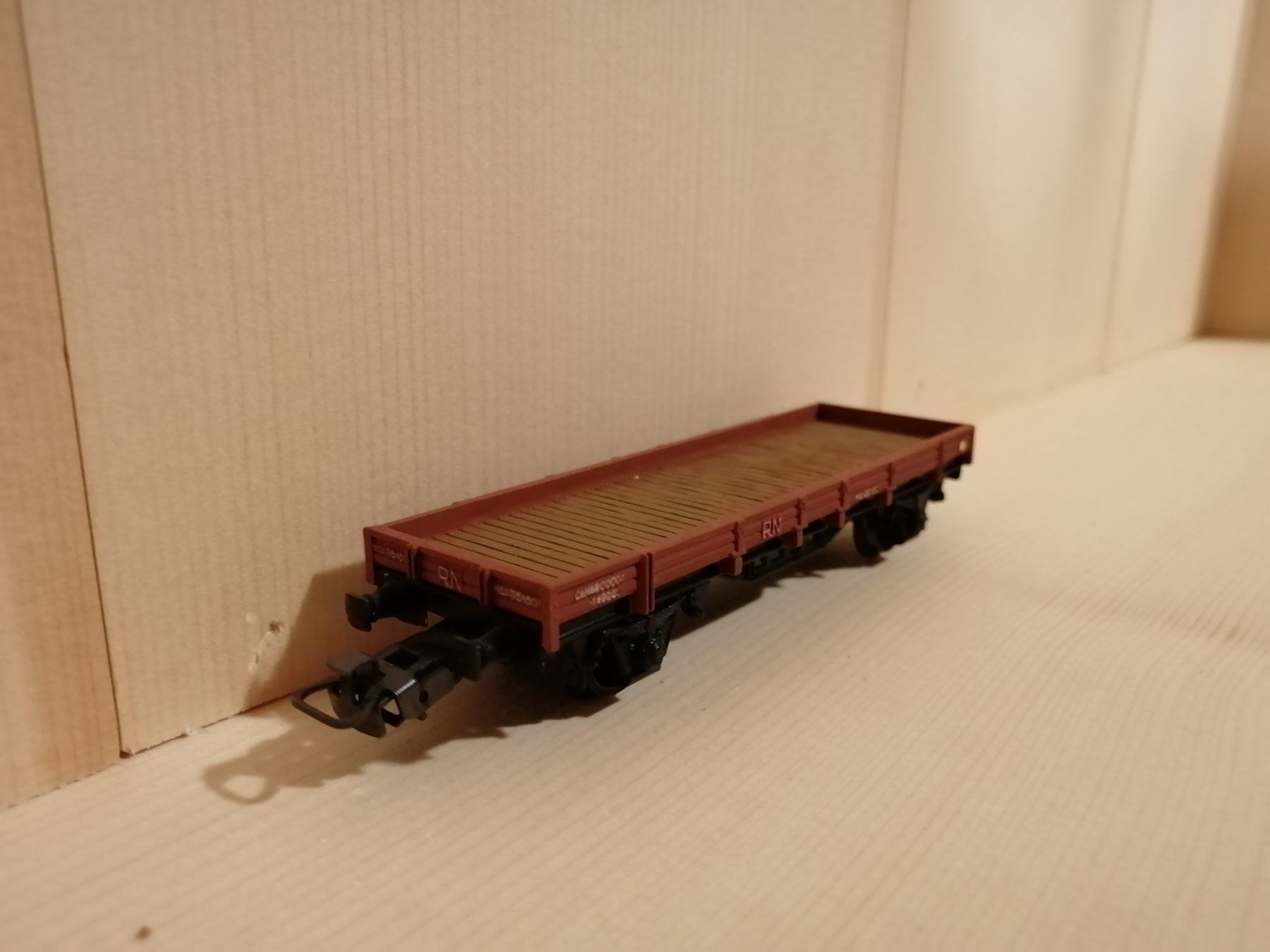 Modellini di ferrovie: Electrotren HO DC : RN wagon plat à 2 essieux – Usato da Buttes venduto da Cafe2005 2