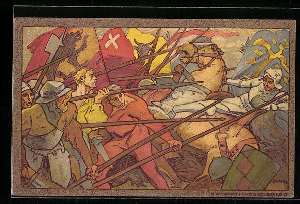 Ansichtskarten: Schweizer Bundesfeier 1911, Szene aus ei – Gebraucht aus Berlin von bartko-reher