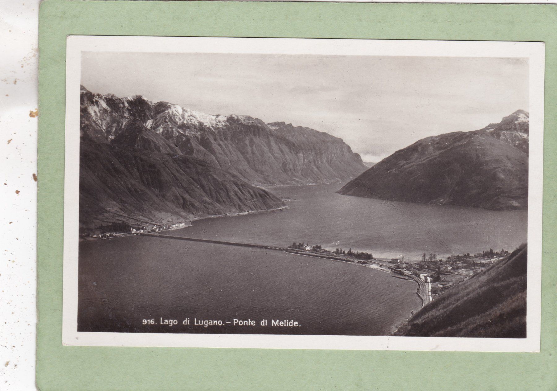 Cartoline postali: Lago di Lugano Ponte di Melide – Usato da Herisau venduto da Lisegrat2008