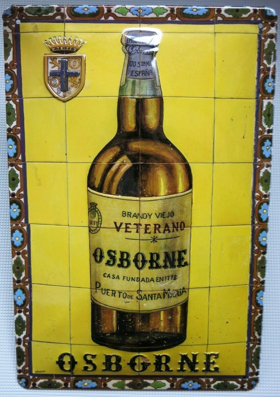 Insegne: Blechschild 3D-OSBORNE VETERANO-GELB – Nuovo e nell'imballaggio originale da Rupperswil venduto da big-one-sale