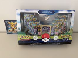 Pokemon Eevee Evoli Radiant Pokemon GO Premium Box Top