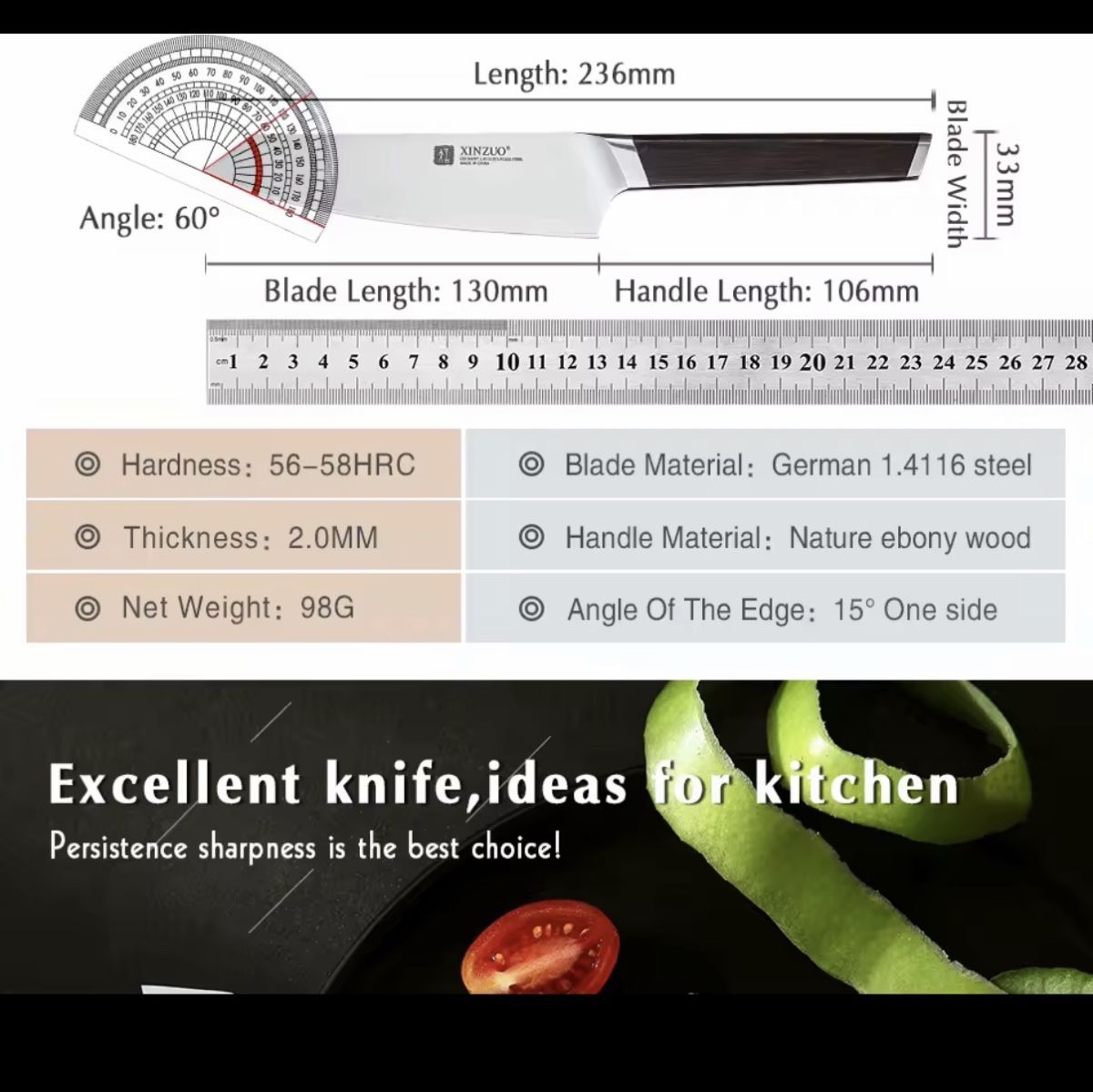 Coltelli da cucina: Japanisches Küchenmesser – Nuovo e nell'imballaggio originale da Arbon venduto da clothes187 3