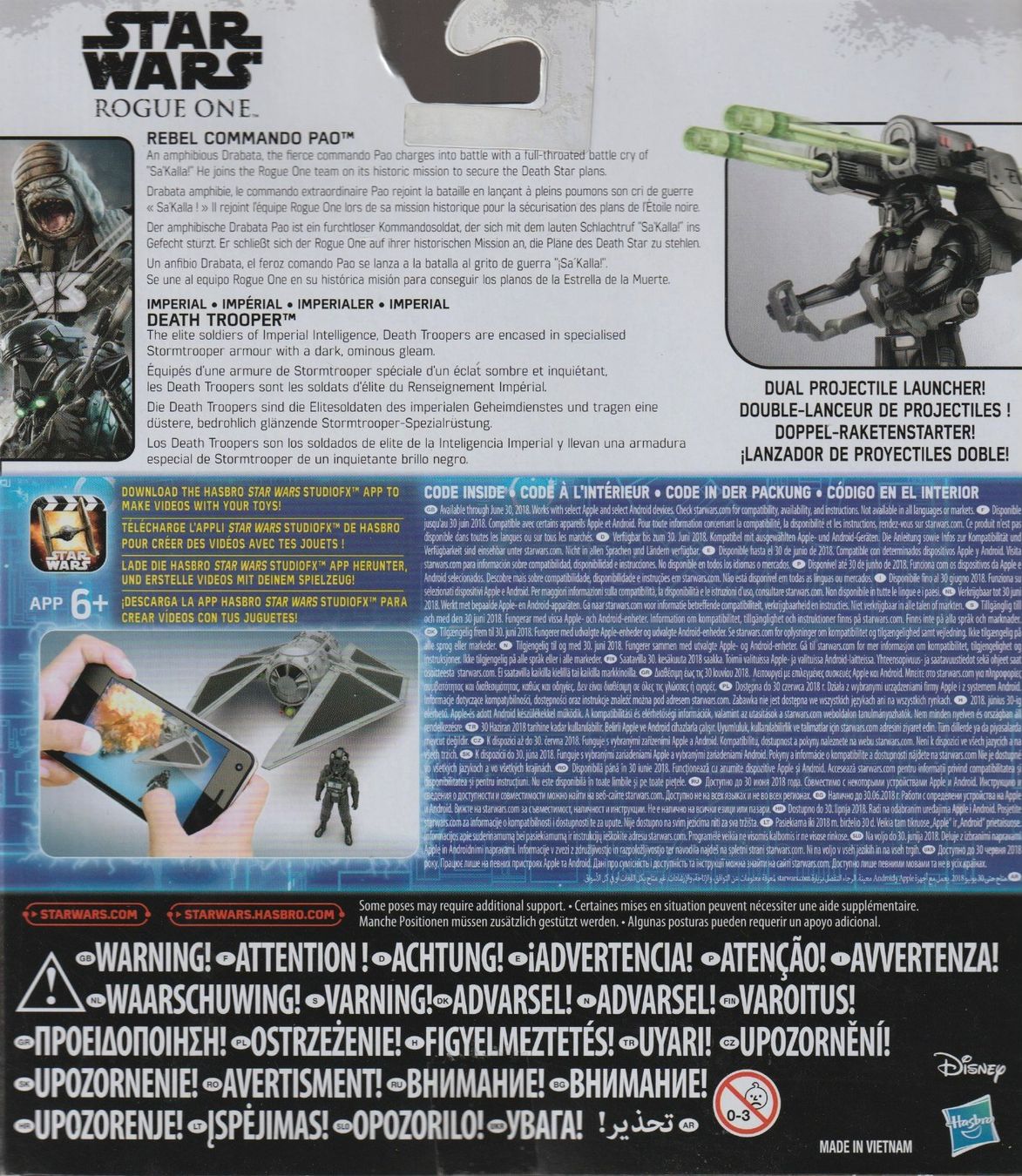 Star Wars Figuren: REBEL COMMANDO PAO vs DEATH TROOPER 9 cm STAR WARS ACTION FI – Neu und originalverpackt aus Vezia von Aquarius_Age 1