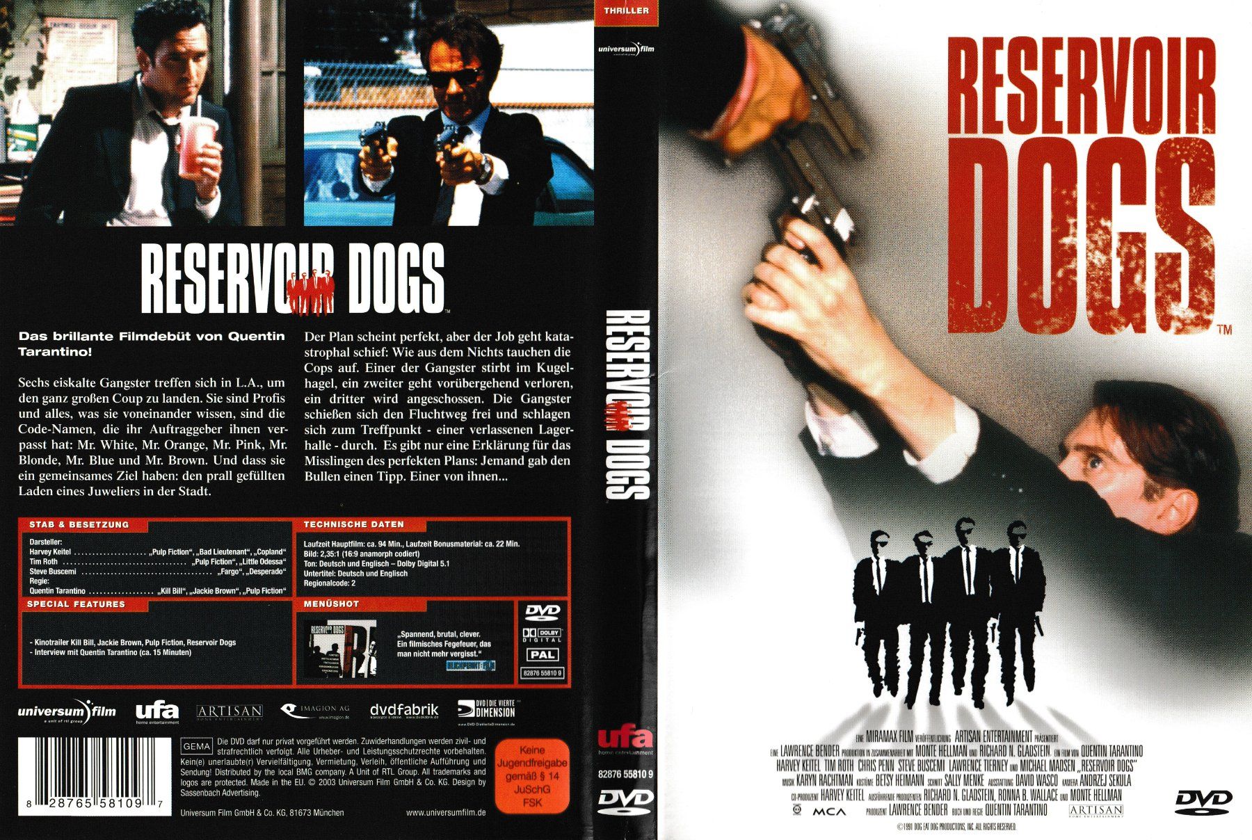 Tutti i DVDs: DVD - Reservoir Dogs – Usato da Langnau am Albis venduto da MediaRescuerKeLoX