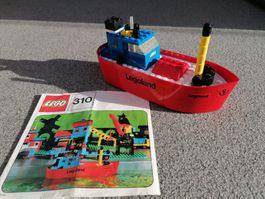 RAR LEGO # 310 Fischer Schiff  von 1973+Anleitung