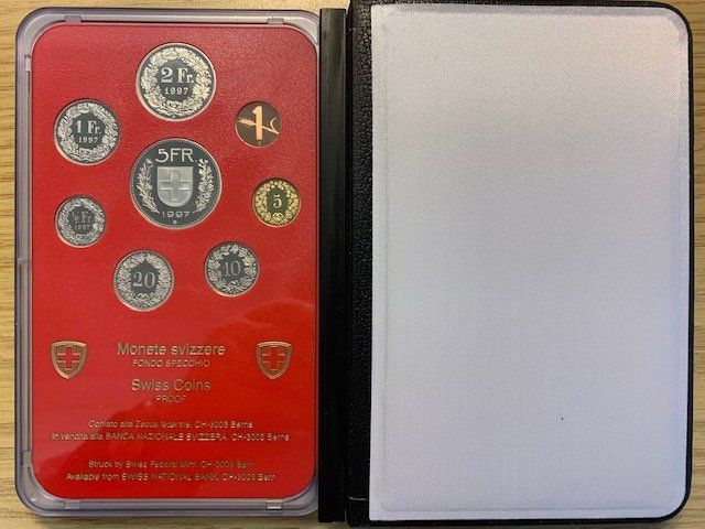 Alle Münzen: CH Münzsatz 1997 - polierte Platte / PP – Neu und originalverpackt aus Gundetswil von Egro01 1