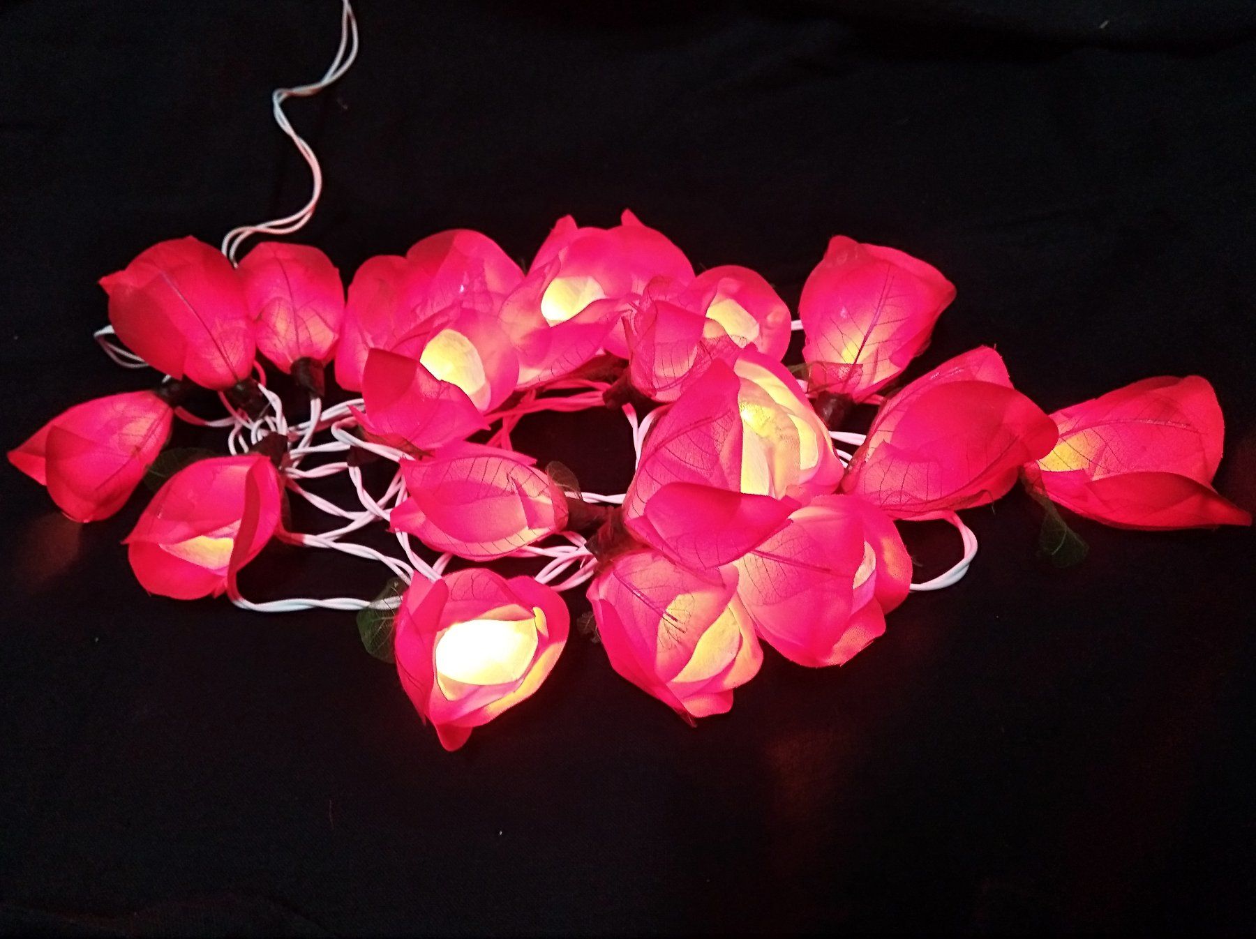 Guirlandes lumineuses: Romantische Lichterkette mit roten Rosen – Neuf avec emballage d'origine à Thun par Tong999 2