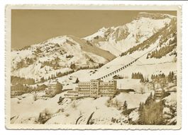 Mürren (BE) Sporthotel Edelweiss - Bahn - Flugaufnahme  1946