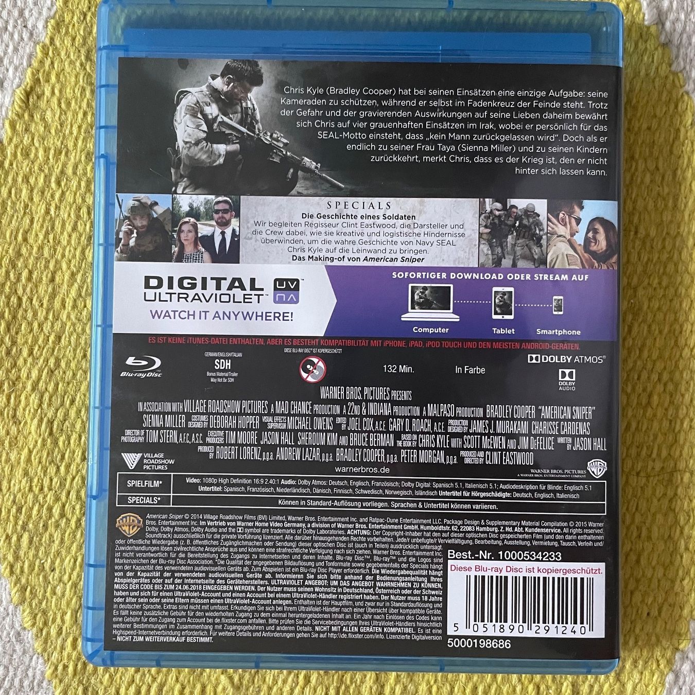 Alle DVDs: AMERICAN SNIPER-BLU RAY AMERICAN SNIPER – Gebraucht aus Rorschacherberg von CD-Roli 1