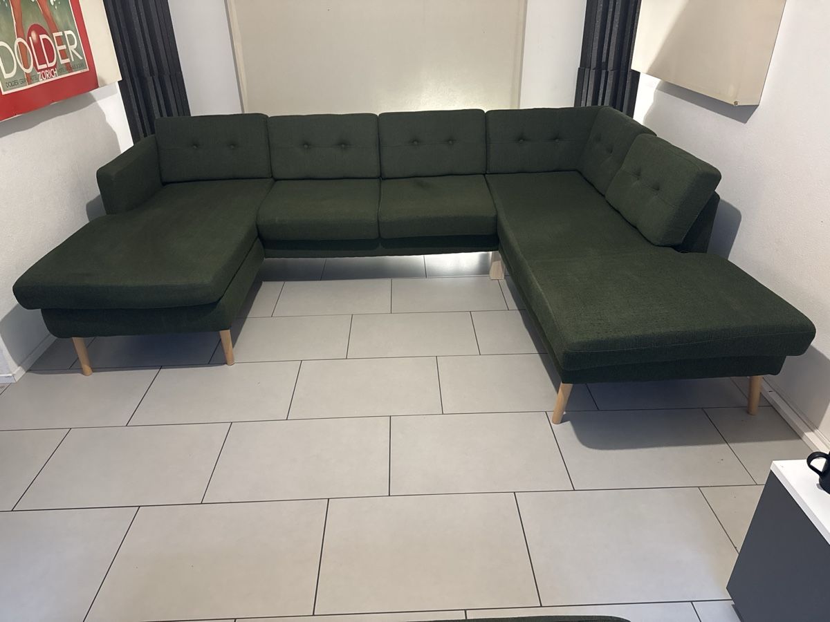Divani: Beliani Sofa mit zwei Liegen und Mittel Hocker – Usato da Zürich venduto da 44sensation44 1