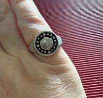 Ring 925 Silber hexagon design Grosse 53/54