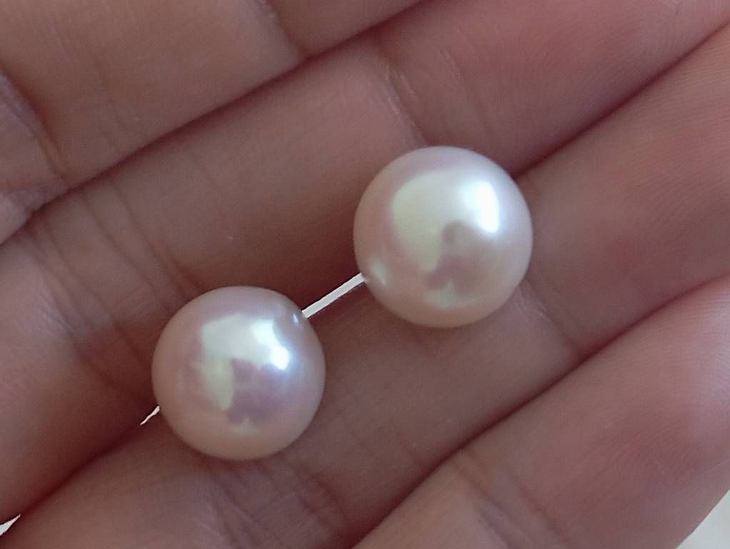 Orecchini pendenti & Orecchini a lobo: Edle 12 mm Mabe-Perlen-Ohrstecker – Usato da Romanshorn venduto da mololo 3