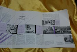 (H) 3 Seitiges Faltblatt SAAB 1959 !