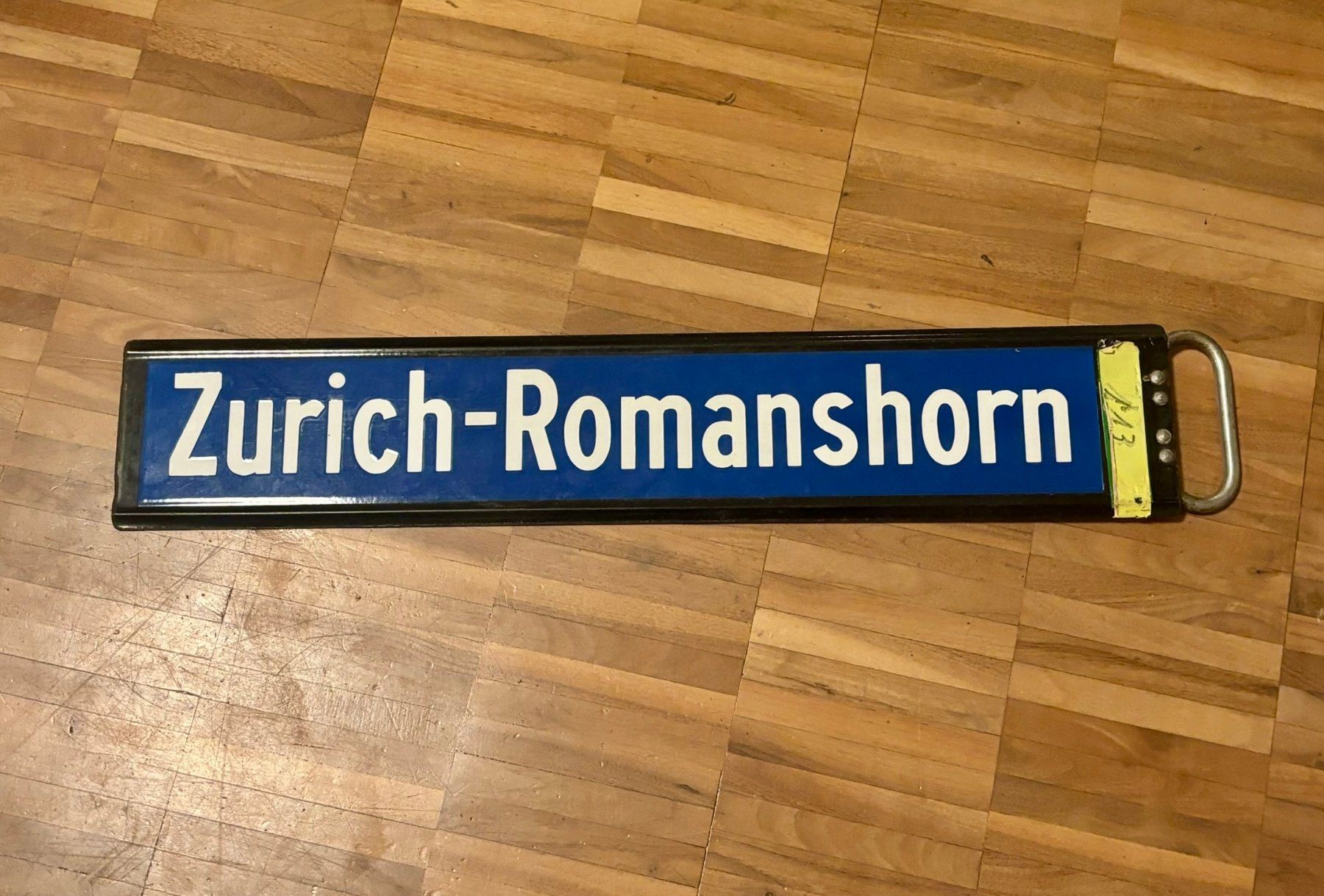 SBB/CFF/FFS Insegne: SBB Historisches Zuglaufschild – Usato da Zürich venduto da Masmek 2