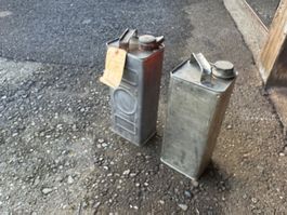 2 Antik Garage Tank Metal  Garage Konkurs Lieferung gratis