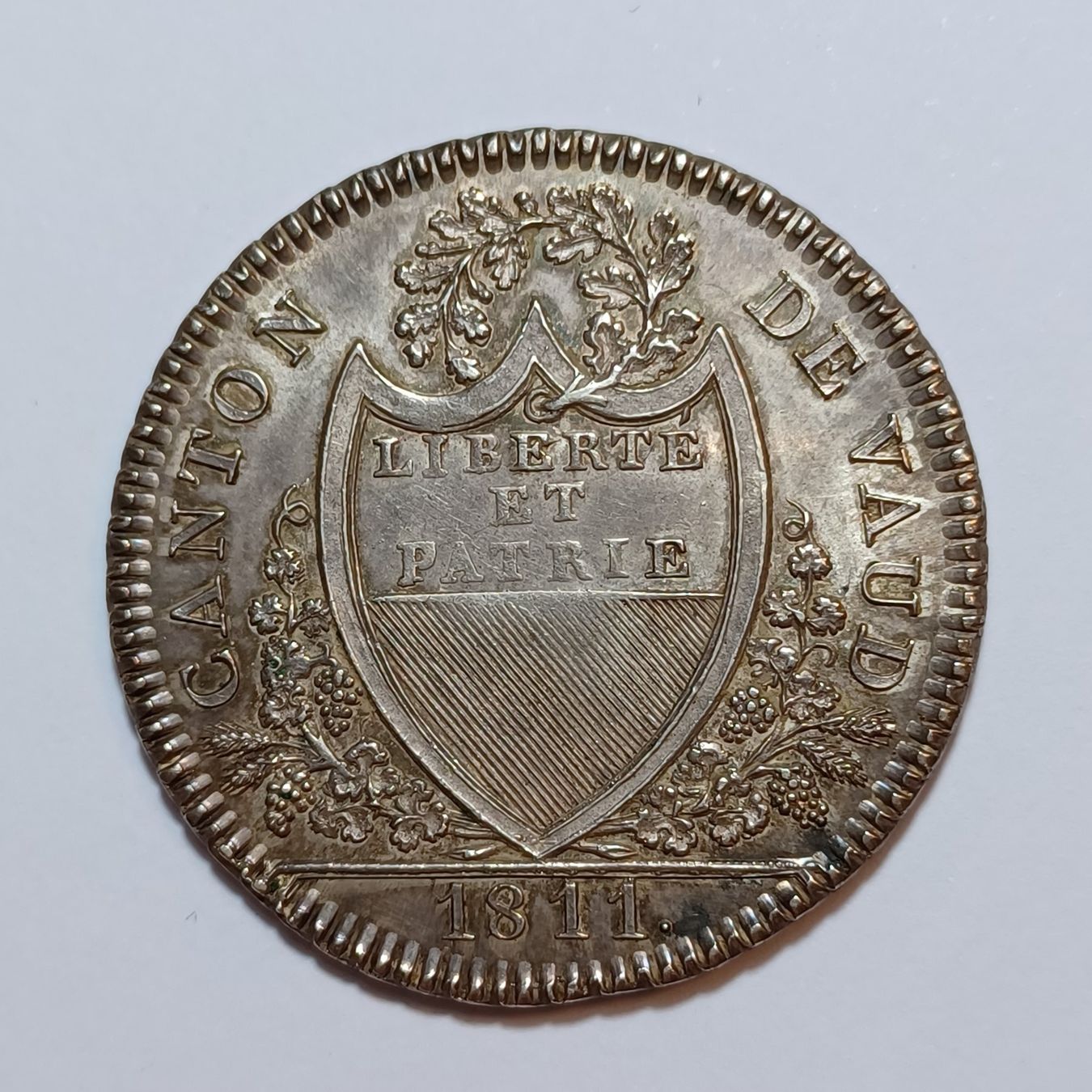 Tutti le monete: 20 Batzen 1811 Waadt – Usato da Pfäffikon ZH venduto da Schweizer_Muenzen