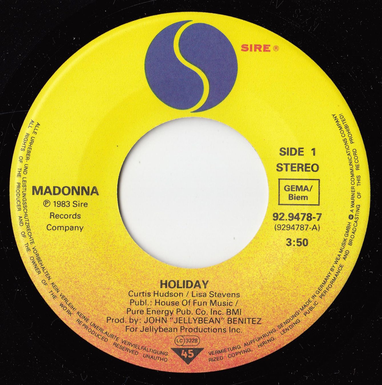 Dischi in vinile: Madonna Vinyl Single von 1983 – Usato da Volketswil venduto da Abcrecords 2