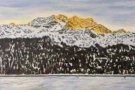 Bündner Bergbild (Ölgemälde)