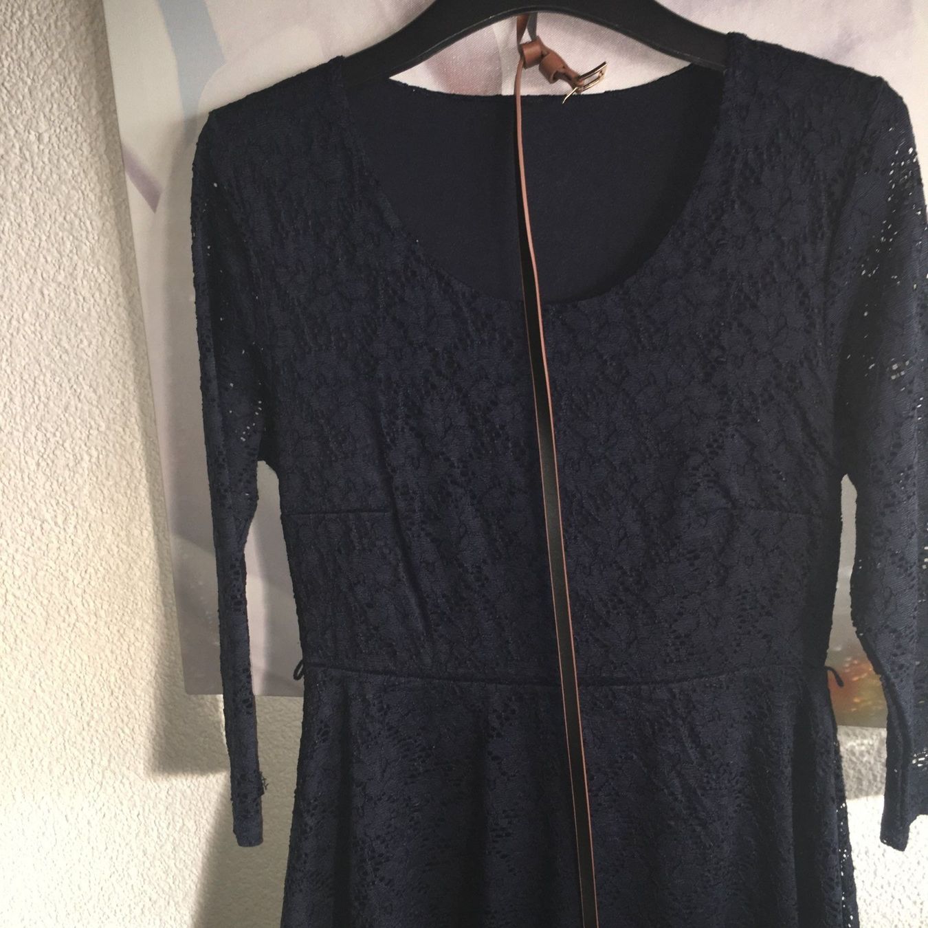 Kleider: Spitzenkleid, dunkelblau, Gr. S, m.Gürtel – Gebraucht aus Arni AG von Mimo007 2