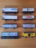 Modelleisenbahn Waggons 8 Stk verschiedene Hersteller Z...