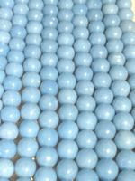 Strang echte Angelit Kugeln / stone beads 8 mm