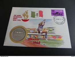 Münzbrief Uganda 1000 Shillings 1996 - Olympia Mexico 1988