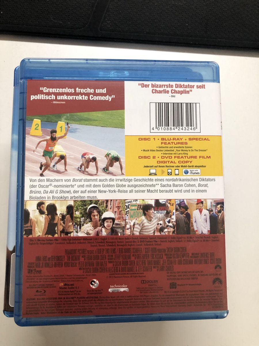 Tutti i DVDs: Der Diktator - Blu-ray – Usato da Stein AG venduto da isi_R35 1