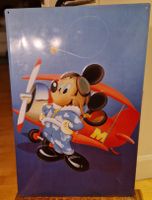 Micky Maus Blechschild, Flieger, Sammler Objekt Deko Rarität