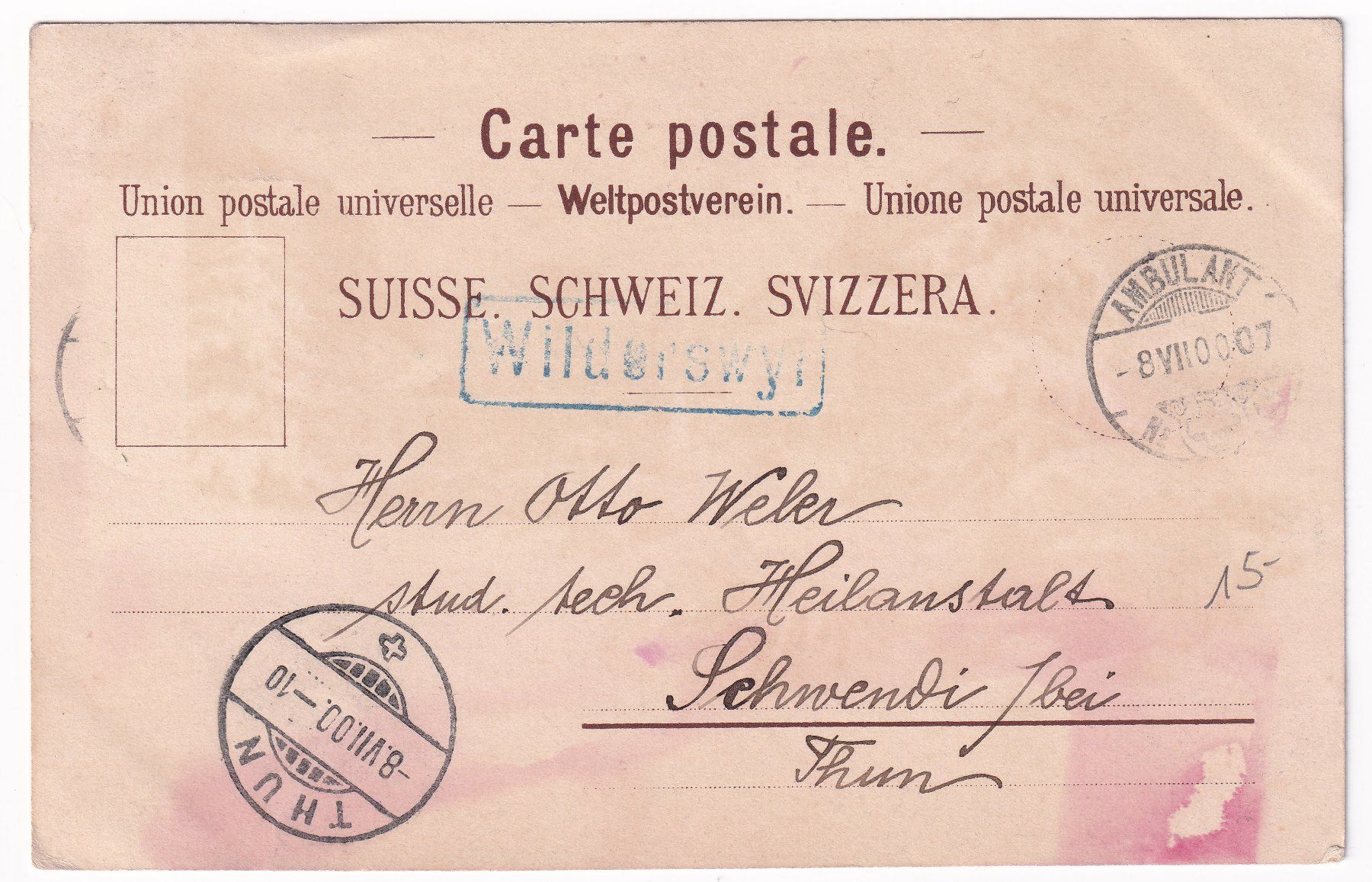 Cartoline postali: Gruss aus Interlaken (1900) – Usato da Cormoret venduto da Pascalll2001 2