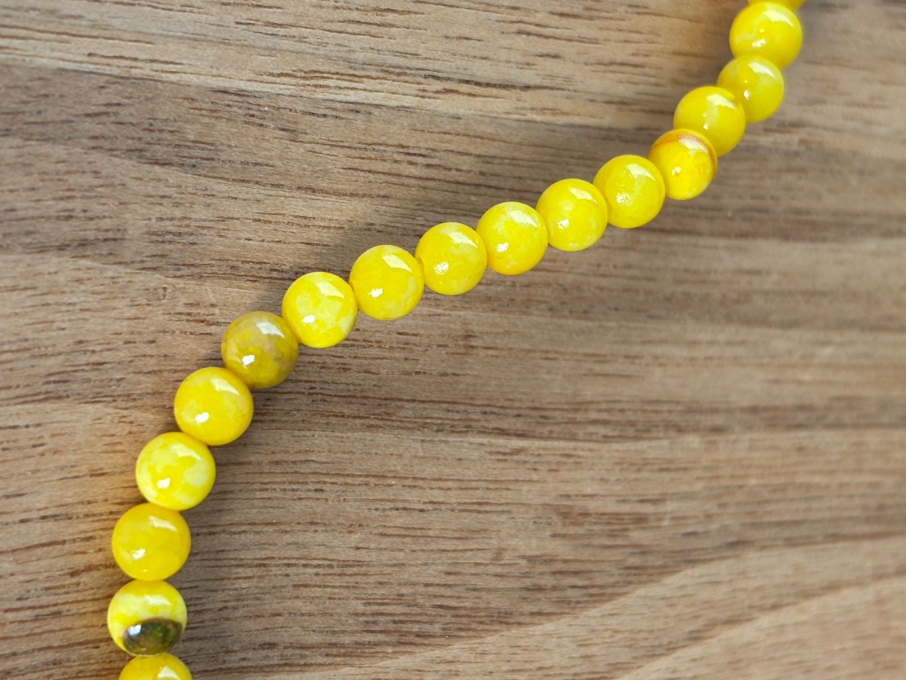 Perle (finte): Natursteinperlen gelb 4mm – Nuovo e nell'imballaggio originale da Wald AR venduto da bertli00 1