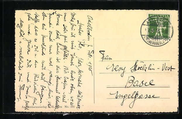 Cartoline postali: Adelboden, Hotel Adelboden mit Eisbahn – Usato da Berlin venduto da bartko-reher 1
