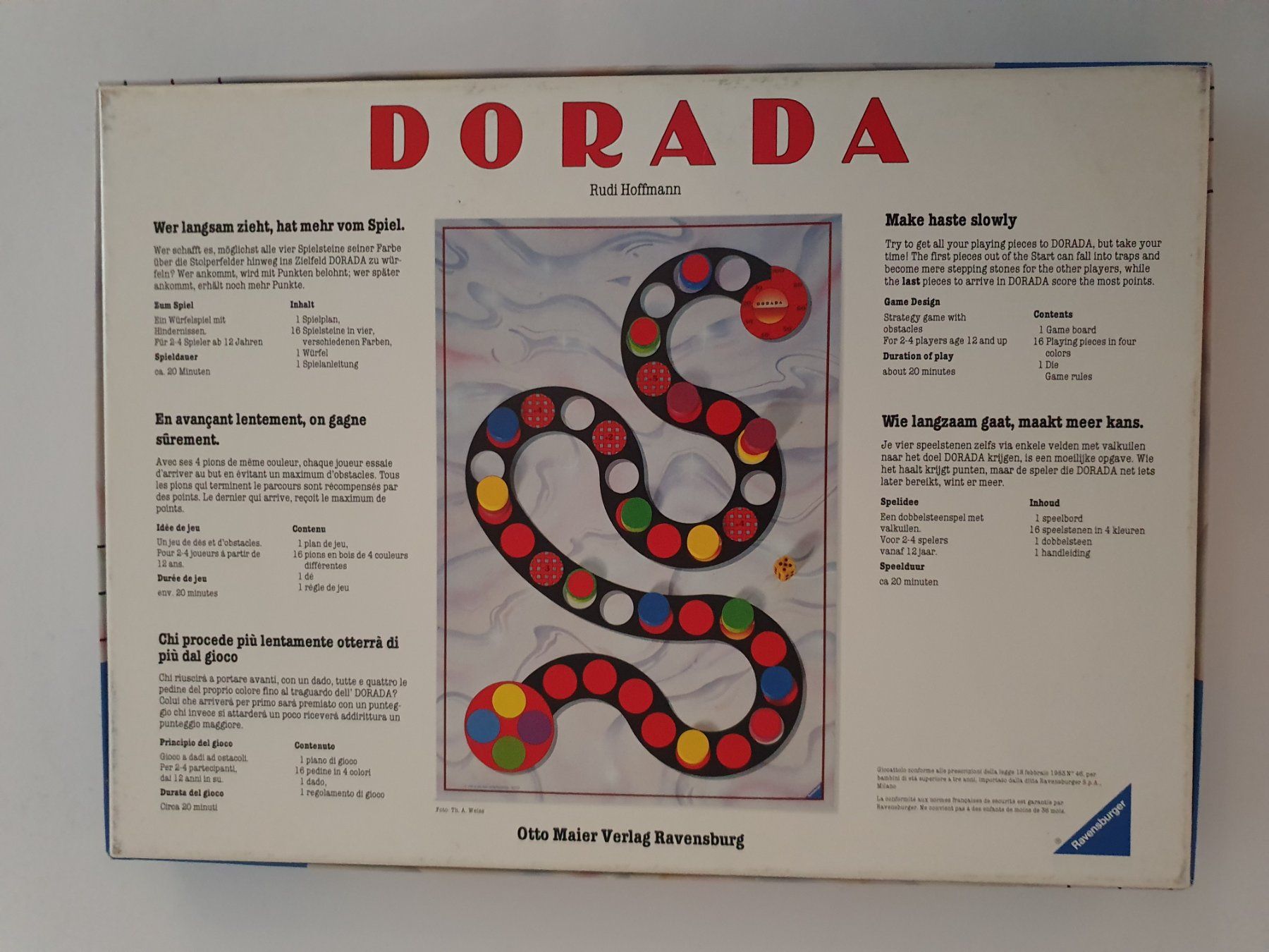 Ravensburger Spiele: DORADA / Brettspiel Ravensburger 1988 – Gebraucht aus Oberdorf BL von BaldenEagle 2
