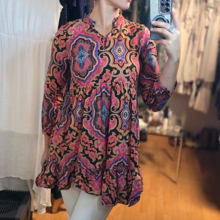 ONLY Tunika Bluse 38 100% Viskose Boho Paisley