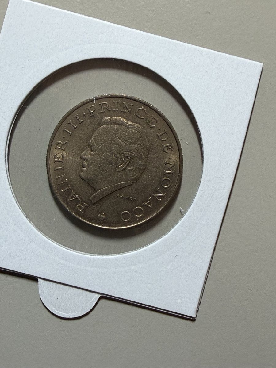 Tutti le monete: Monaco - 10 francs - 1977 - Rainier  – Usato da Payerne venduto da Mike1682 1