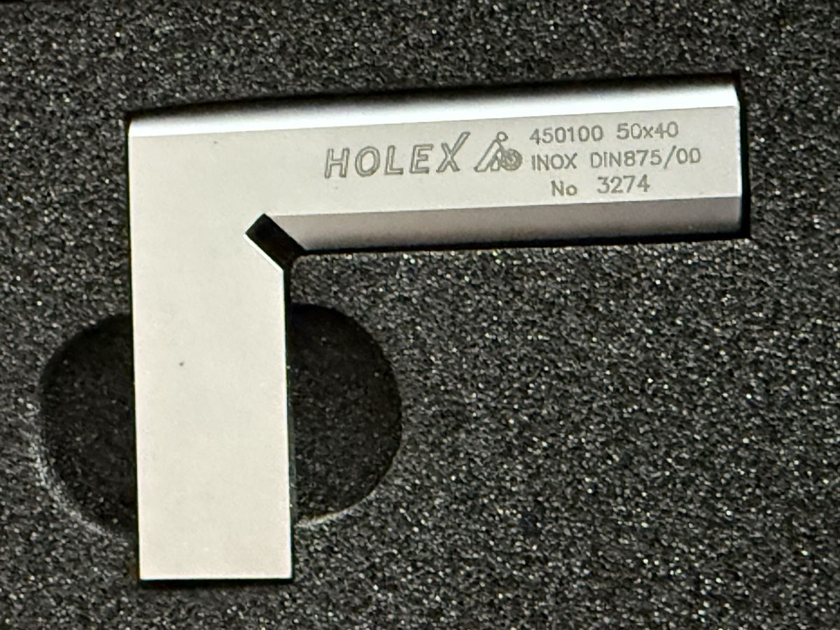 Holex Misurare: Winkel HOLEX INOX Haarwinkel Haarlineal Werkzeug – Usato da Goldach venduto da Donpancho 1
