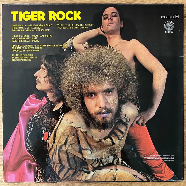 Tiger B. Smith - Tiger Rock / 1. D-Press. 1972 Incl. Poster | Kaufen ...