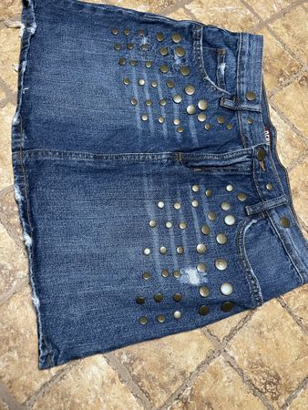Jeans Minigonna  DenimCo con borchie,tg 36-l’estate