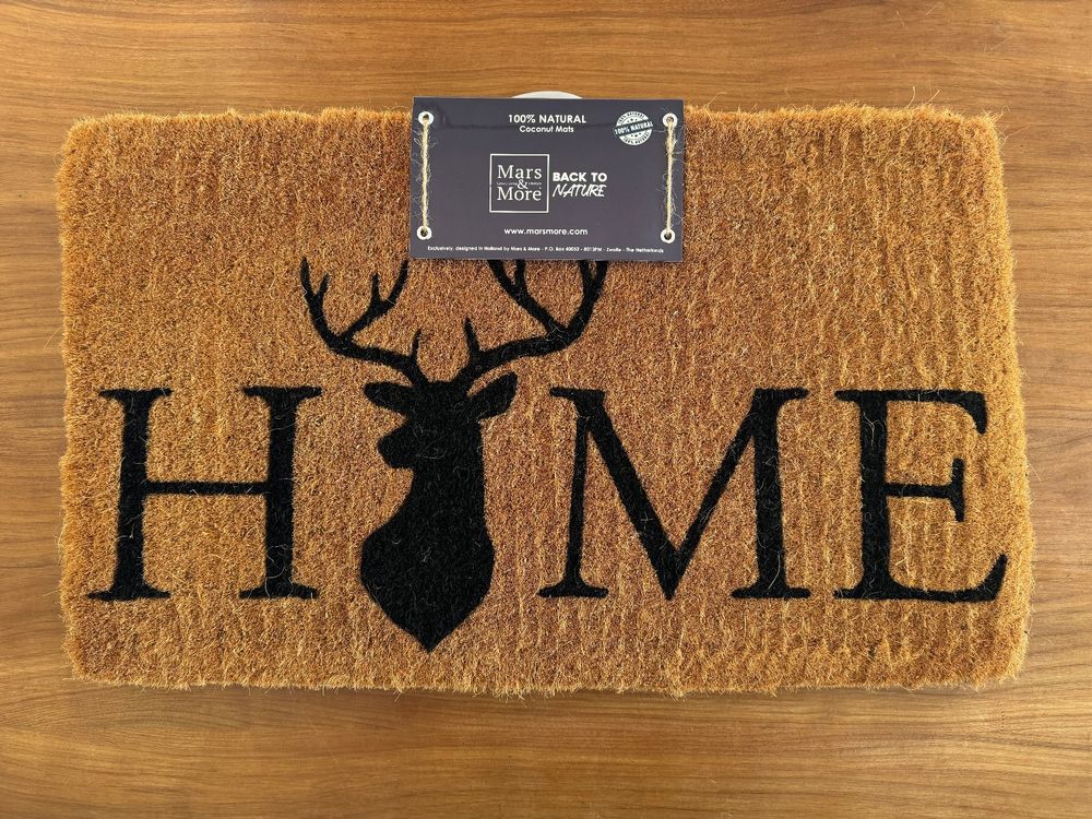Fussmatte HOME Hirsch aus 100% natürlichen Kokosfasern - NEU | Kaufen ...