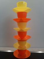 Mid Century 60er 70er DDR Sonja Plastic Eierbecher Vintage 6
