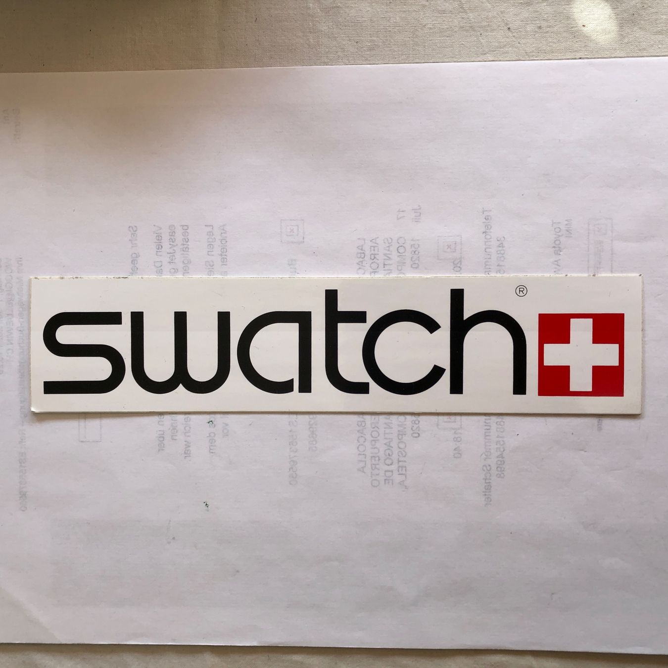 Sticker: Swatch Sticker-Abziehbild – Nuovo (secondo la descrizione) da Biel/Bienne venduto da winnertaco