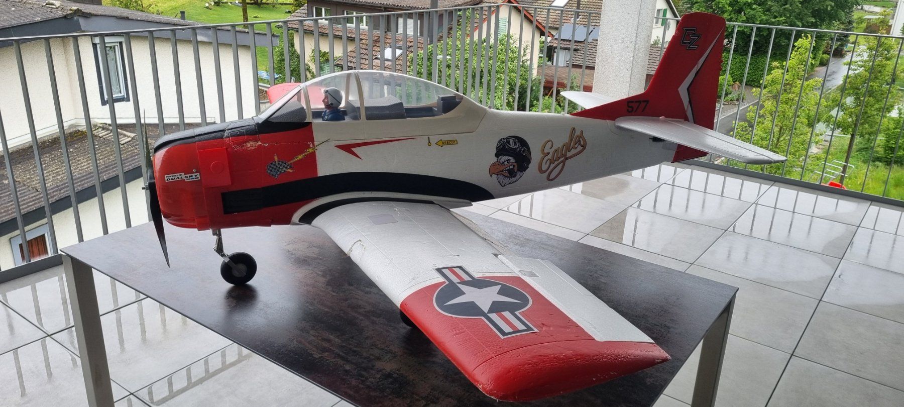E-Flite Modellismo RC: Eflite Trojan T28 Carbon Z 2m – Usato da Pfeffikon LU venduto da Andy1969 1